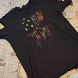 Grunt Style Black Crewneck with White Rifle Graphic